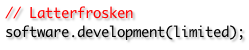 Latterfrosken Software Development